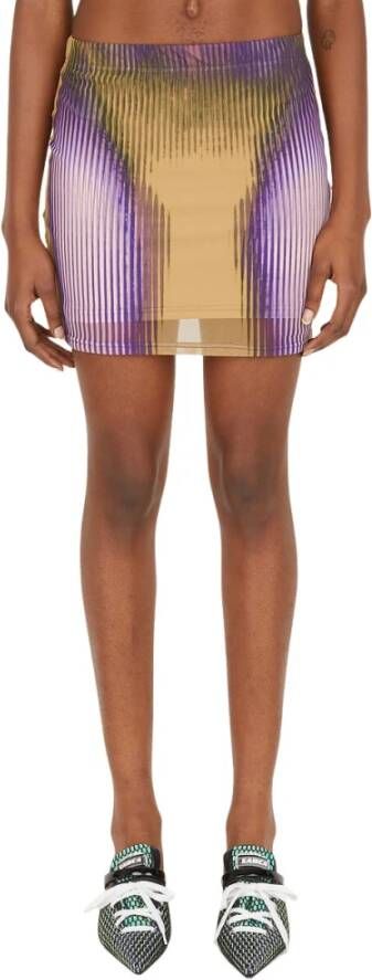 Y Project Body Morph Mini Skirt Paars Dames