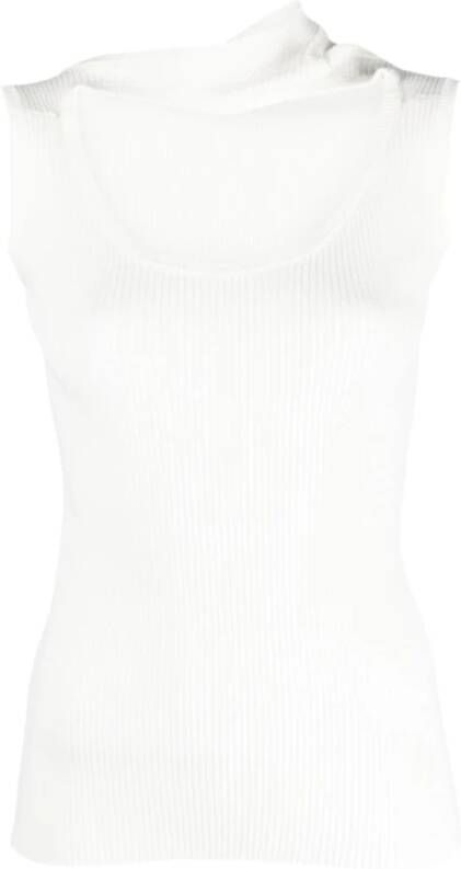 Y Project Sleeveless Tops White Dames