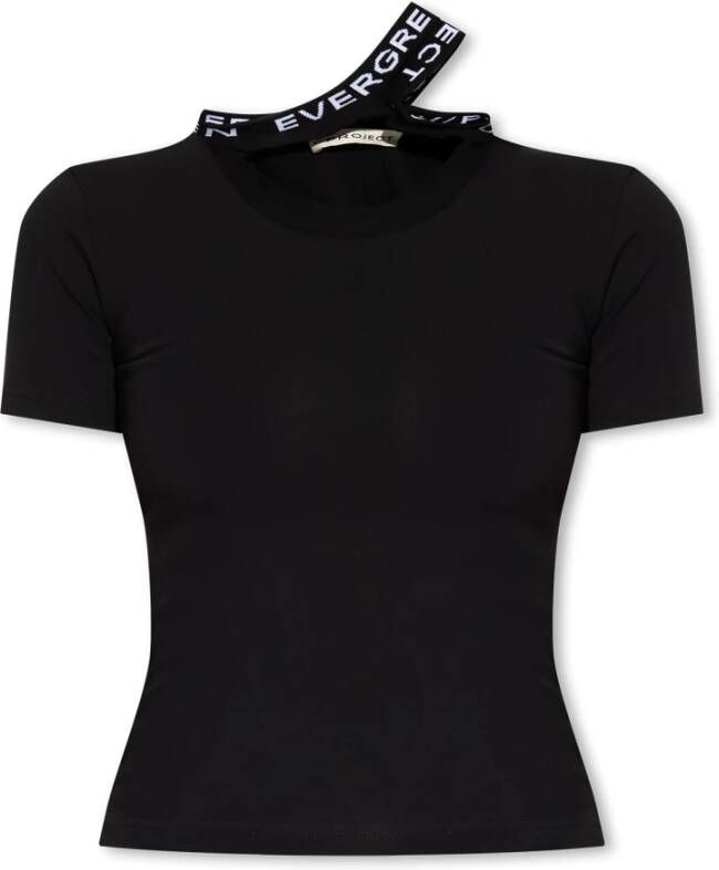 Y Project Evergreen Triple Collar Fitted T-Shirt Black Dames