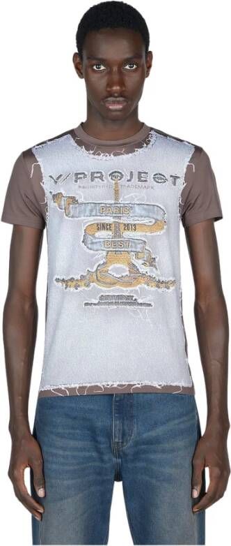 Y Project T-Shirts Bruin Heren