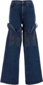 Y Project Wide Jeans Blauw Dames