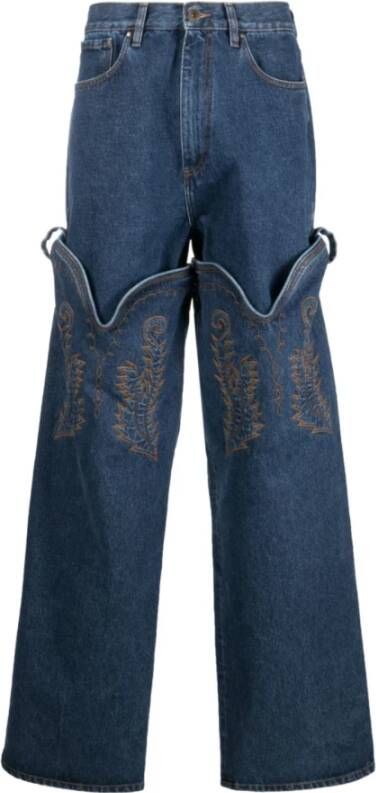 Y Project Wide Jeans Blauw Heren