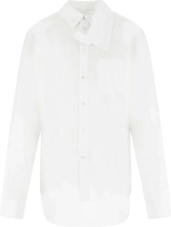 Y Project Witte Poplin Overhemd White Dames