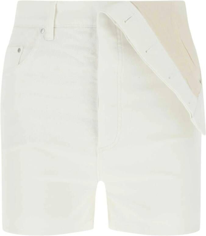 Y Project Witte denim shorts White Dames