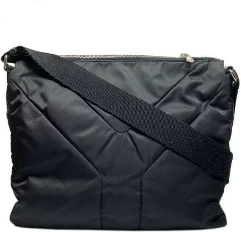 Yves Saint Laurent Vintage Pre-eigendom canvas crossbody-bags Zwart Dames