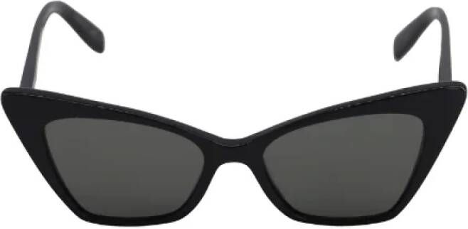 Yves Saint Laurent Vintage Pre-owned Acetate sunglasses Zwart Dames