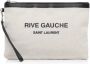 Yves Saint Laurent Vintage Pre-owned Canvas clutches White Dames - Thumbnail 1