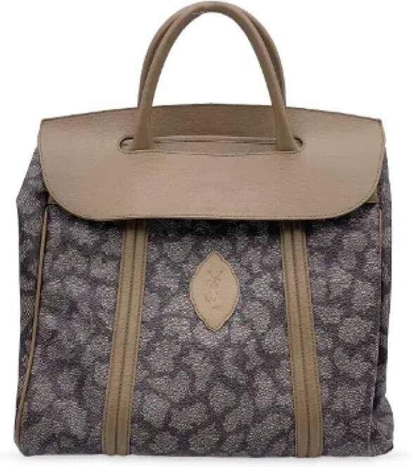 Yves Saint Laurent Vintage Pre-owned Canvas handbags Grijs Dames