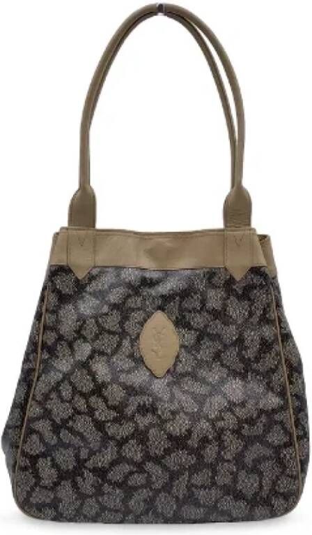 Yves Saint Laurent Vintage Pre-owned Canvas handbags Grijs Dames