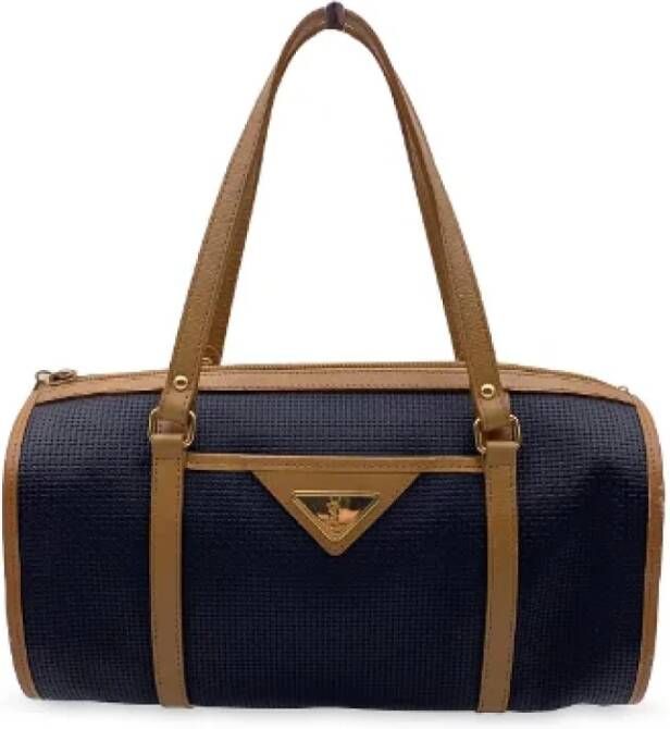 Yves Saint Laurent Vintage Pre-owned Canvas handbags Zwart Dames