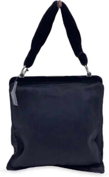 Yves Saint Laurent Vintage Pre-owned Canvas handbags Zwart Dames