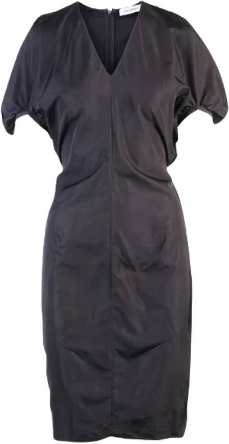Yves Saint Laurent Vintage Pre-owned Cotton dresses Zwart Dames