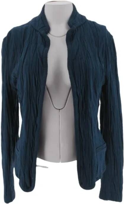 Yves Saint Laurent Vintage Pre-owned Cotton tops Blauw Dames