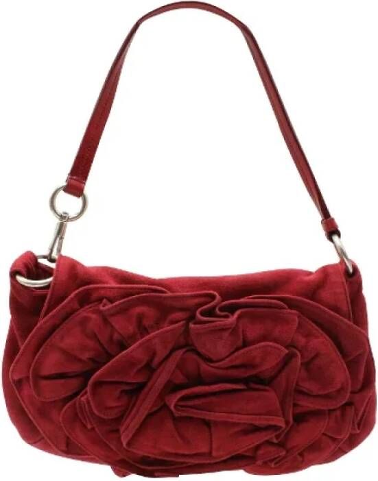 Yves Saint Laurent Vintage Pre-owned Fabric handbags Rood Dames