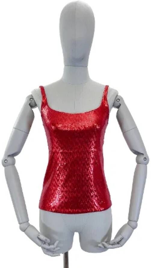 Yves Saint Laurent Vintage Pre-owned Fabric tops Rood Dames