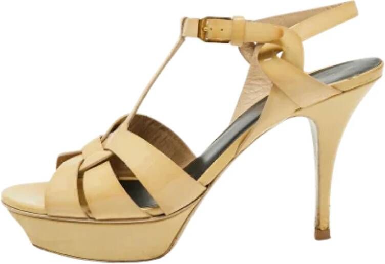 Yves Saint Laurent Vintage Pre-owned Sandalen Beige Dames