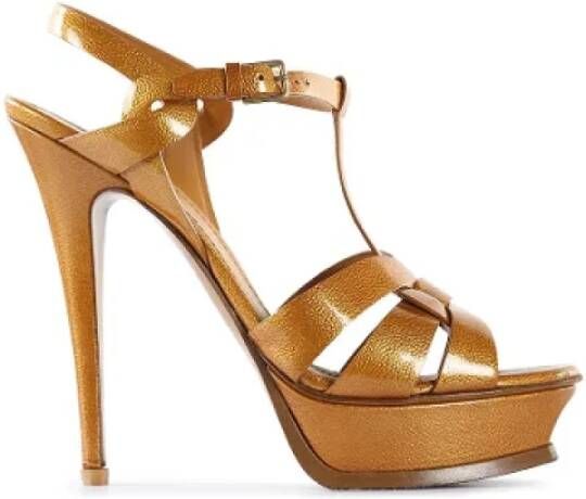 Yves Saint Laurent Vintage Pre-owned Sandalen Yellow Dames