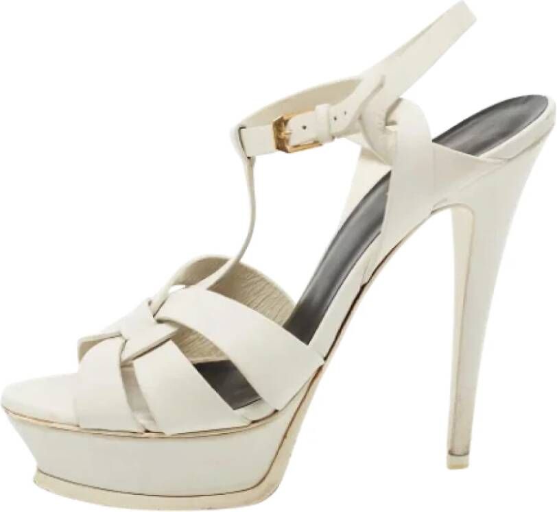 Yves Saint Laurent Vintage Pre-owned Sandalen White Dames