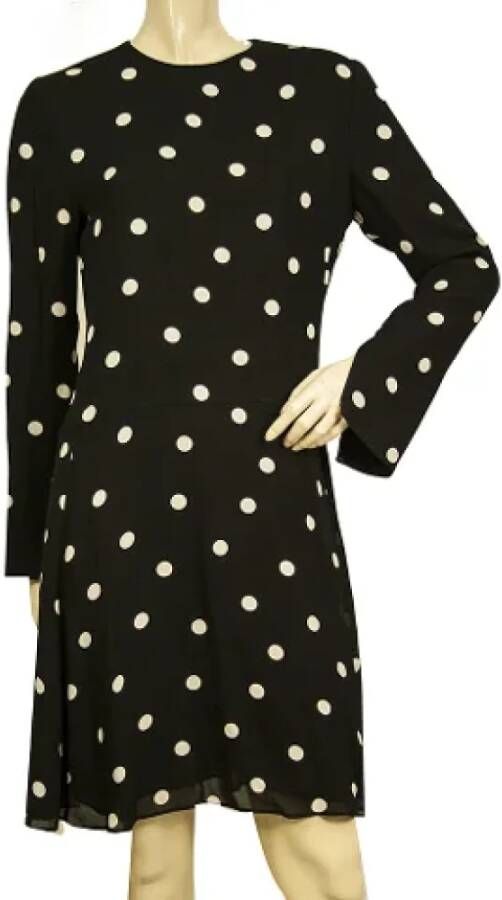 Yves Saint Laurent Vintage Pre-owned Silk dresses Zwart Dames