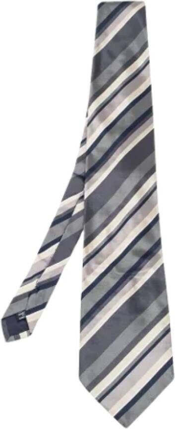 Yves Saint Laurent Vintage Pre-owned Silk home-office Grijs Heren
