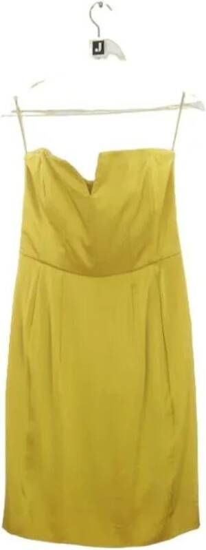 Yves Saint Laurent Vintage Pre-owned Silk tops Yellow Dames