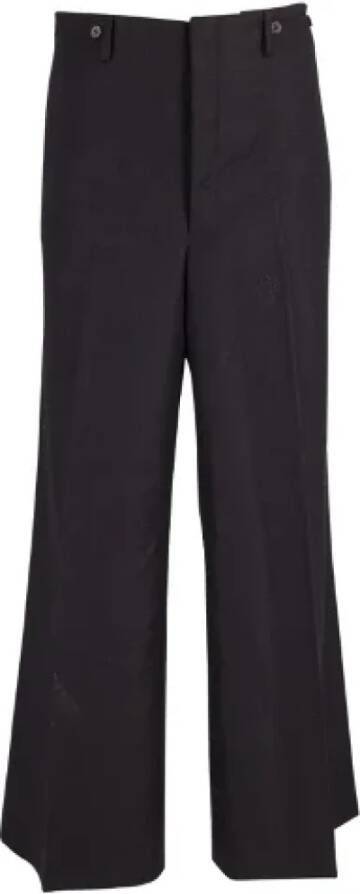 Yves Saint Laurent Vintage Pre-owned Wool bottoms Zwart Dames