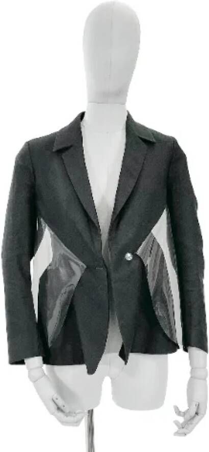 Yves Saint Laurent Vintage Pre-owned Wool outerwear Zwart Dames