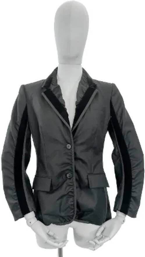 Yves Saint Laurent Vintage Pre-owned Wool outerwear Zwart Dames
