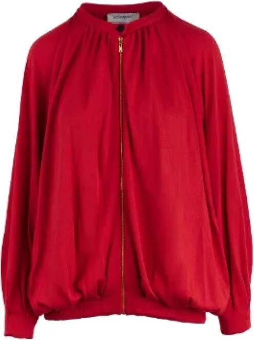 Yves Saint Laurent Vintage Pree-eigendom shirts Blouses Rood Dames