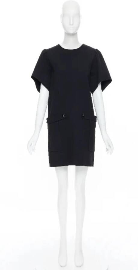 Yves Saint Laurent Vintage Voldoende wollen jurken Zwart Dames
