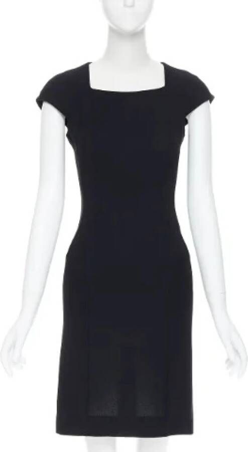 Yves Saint Laurent Vintage Voldoende wollen jurken Zwart Dames