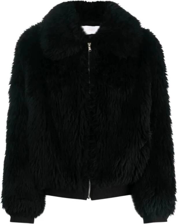Yves Salomon Faux Fur & Shearling Jackets Zwart Dames