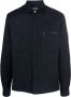 Z Zegna Blauwe Wollen Jas met Puntige Kraag Blauw Heren - Thumbnail 1