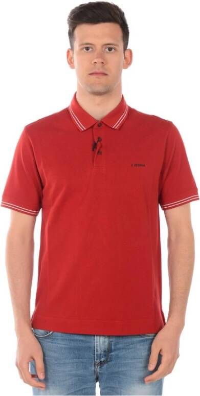 Ermenegildo Zegna Polo Shirt Rood Heren