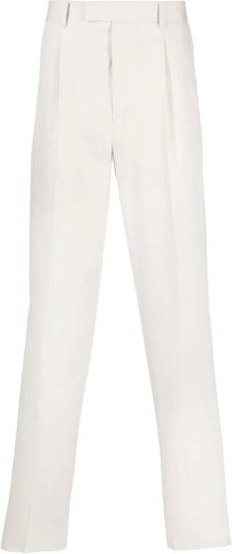 Z Zegna Slim-fit Trousers Wit Heren