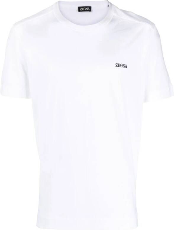 Z Zegna Upgrade je casual garderobe met deze jersey gebreide T-shirt White Heren