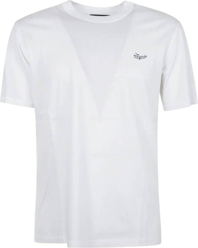Z Zegna T-shirts and Polos White Wit Heren