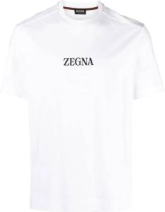 Z Zegna T-Shirts Wit Heren
