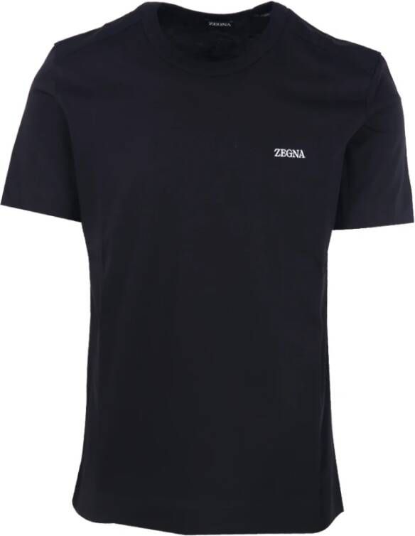 Z Zegna T-Shirts Zwart Heren