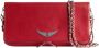 Zadig&Voltaire Rocky leren crossbodytas Rood - Thumbnail 2