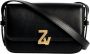 Zadig & Voltaire Zwarte Crossbody Tas ZV Initiale Le Mini Calfskin Black Dames - Thumbnail 8