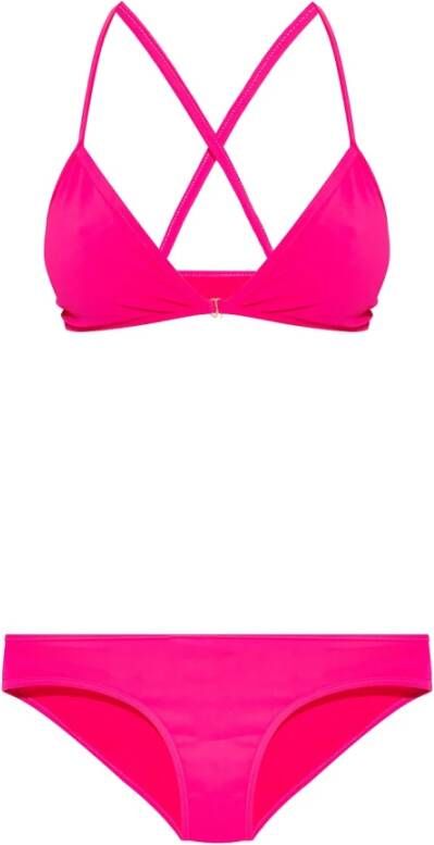 Zadig & Voltaire Bikini met logo-print Roze Dames