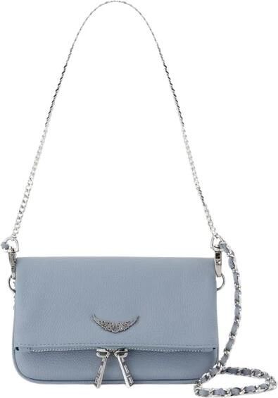 Zadig & Voltaire Blauwe Leren Crossbody Tas met Ketting Blue Dames - Foto 4