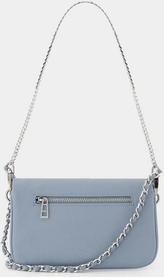 Zadig & Voltaire Blauwe Leren Crossbody Tas met Ketting Blue Dames - Foto 5
