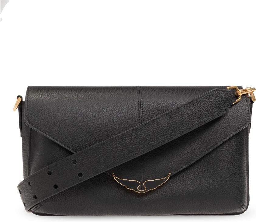 Zadig & Voltaire Hobo bags Borderline Daily Crossbody Leather Black in zwart