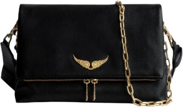 Zadig & Voltaire Crossbody bags Rocky Grained Leather in zwart