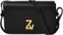 Zadig & Voltaire Zwarte Crossbody Tas ZV Initiale Le Mini Calfskin Black Dames - Thumbnail 10