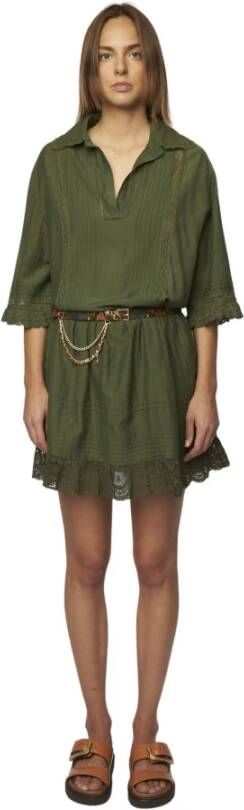 Zadig & Voltaire Dag korte jurk Groen Dames