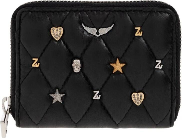 Zadig & Voltaire Gewatteerde portemonnee met logo Zwart Dames
