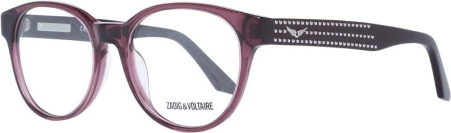 Zadig & Voltaire Bordeaux Ovale Dames Optische Brillen Red Dames